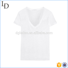 En gros pas cher prix de coton t-shirt confortable v cou t-shirt